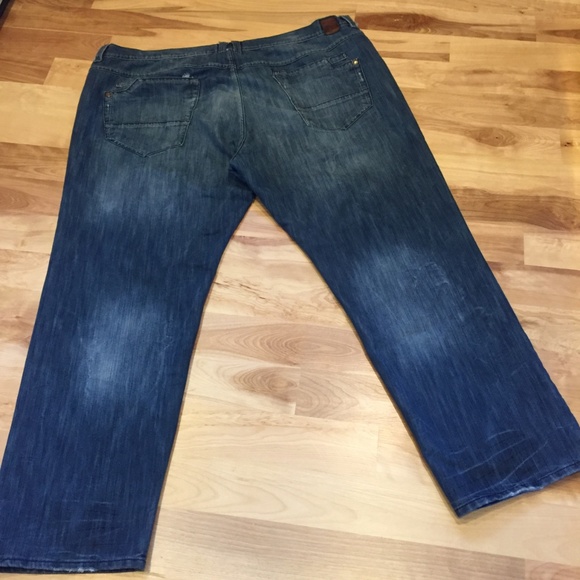 Denim Jeans Big & Tall Mens Relaxed Distressed - Picture 7 of 8